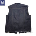 thick 17oz 100% cotton sleeveless selvedge denim vest
